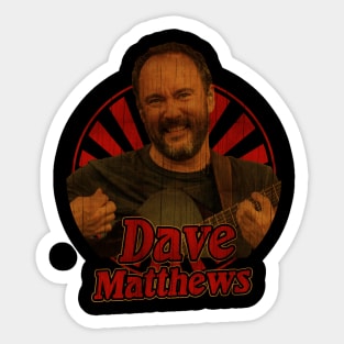 Retro Vintage 90s Dave Matthews Sticker